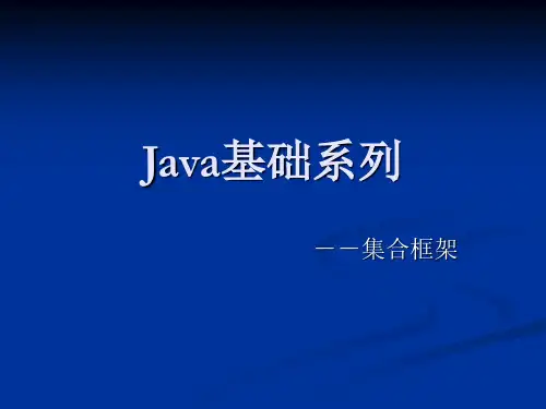 Java基础系列集合框架精品PPT课件