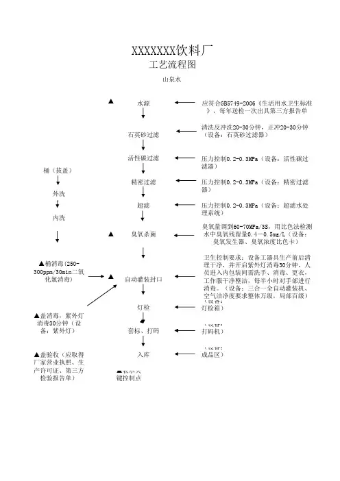 工艺流程图(山泉水)