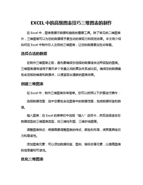 EXCEL中的高级图表技巧三维图表的制作