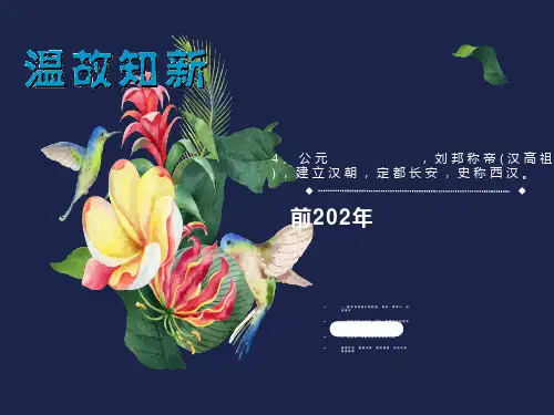 大一统的汉朝ppt