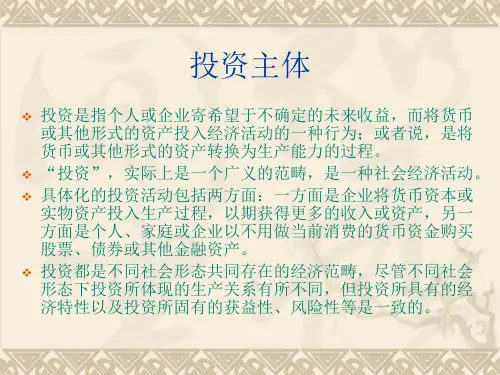国际直接投资融资