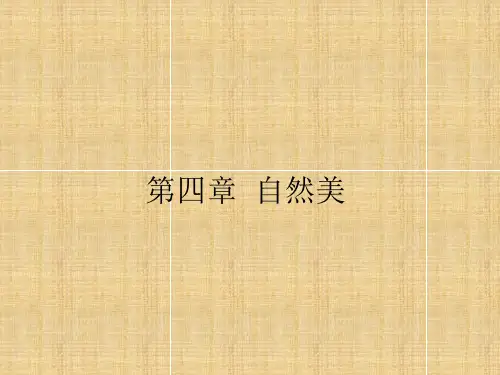 第四章 自然美