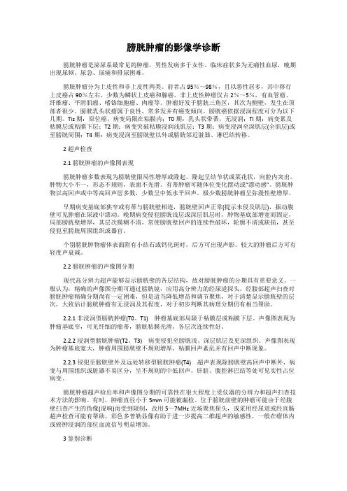 膀胱肿瘤的影像学诊断