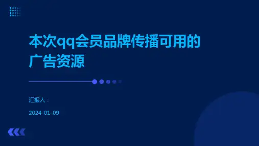 本次qq会员品牌传播可用的广告资源