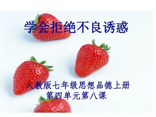 学会拒绝不良诱惑