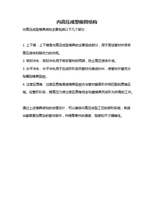 内高压成型模具结构