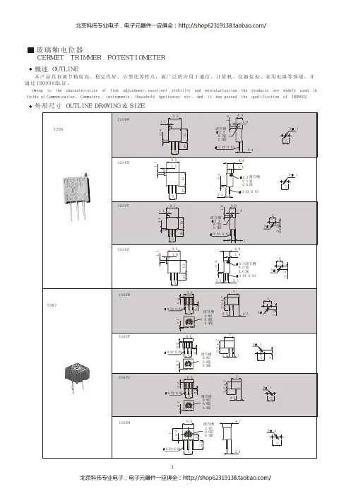 3296电位器封装