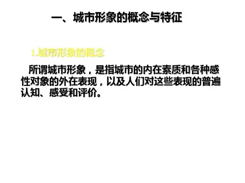 城市形象知识分享