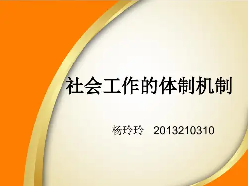 社会工作的体制机制