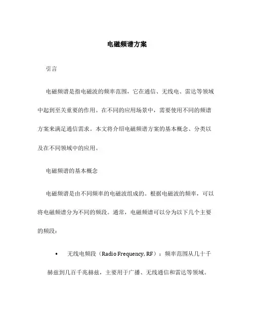 电磁频谱方案