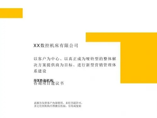 公司营销管理体系咨询建议书