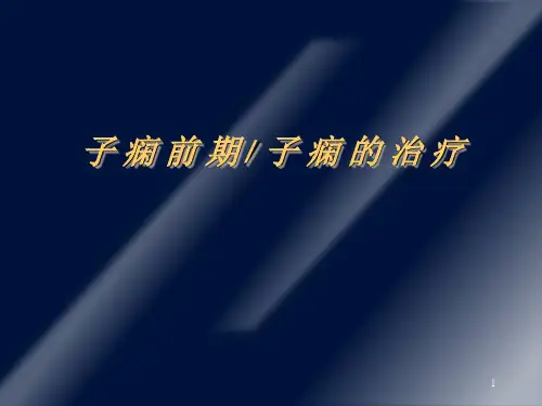 子痫前期子痫的治疗