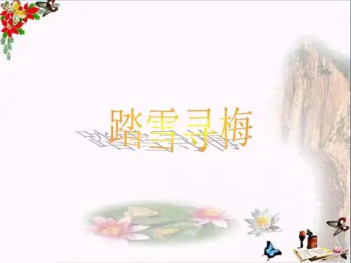 五年级音乐上册第10课踏雪寻梅PPT课件2湘艺版