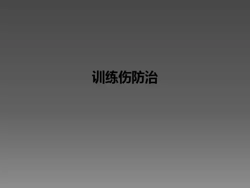 训练伤防治ppt课件