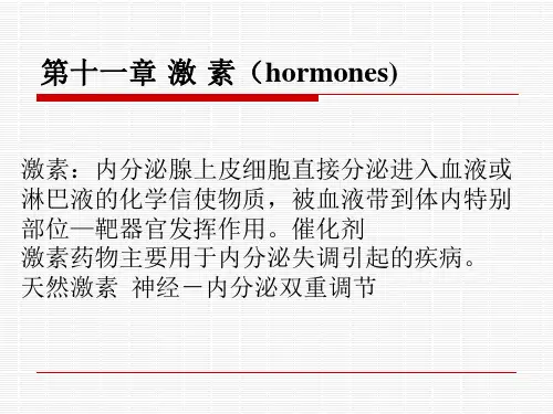 药物化学第七版第十一章 激 素