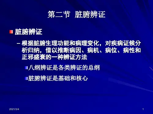 中兽医第七章辨证2第二章脏腑辨证(心与小肠 肝与胆)ppt课件