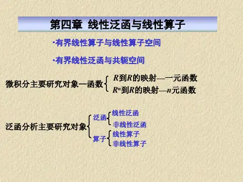 第四章4.1-4.3线性泛函与线性泛函的延拓定理(短)