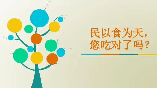 中国居民膳食指南核心推荐