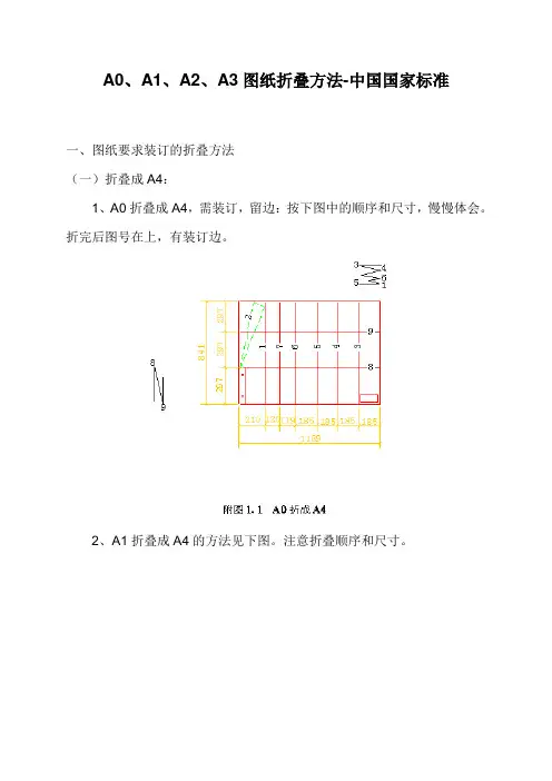 竣工图纸 折叠规范