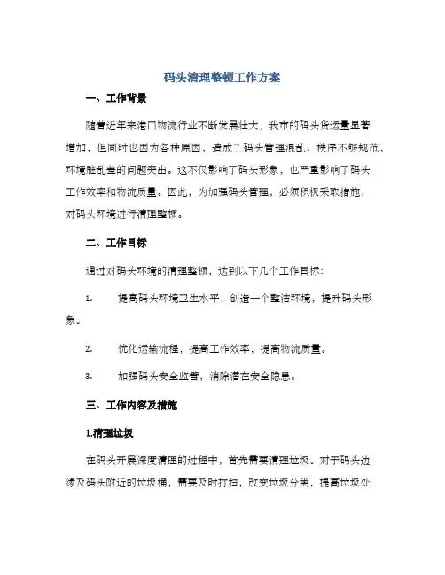 码头清理整顿工作方案