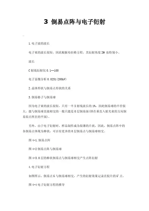 3倒易点阵与电子衍射