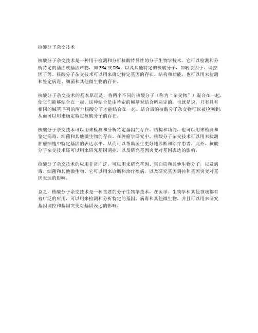 核酸分子杂交技术