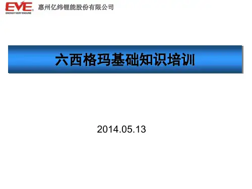 六西格玛基础知识培训资料