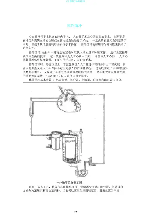 (完整版)体外循环