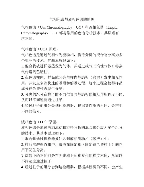 气相色谱与液相色谱的原理
