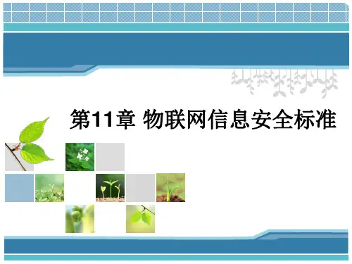 第11章物联网信息安全标准-《物联网安全导论》.