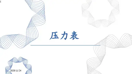 压力表基础知识 ppt课件