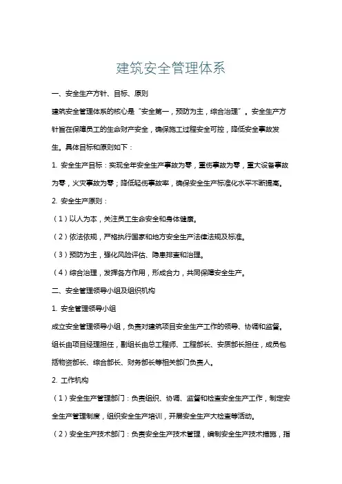 建筑安全管理体系
