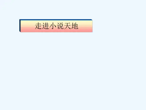 九年级语文下册新人教版《综合性学习-走进小说天地》ppt课件