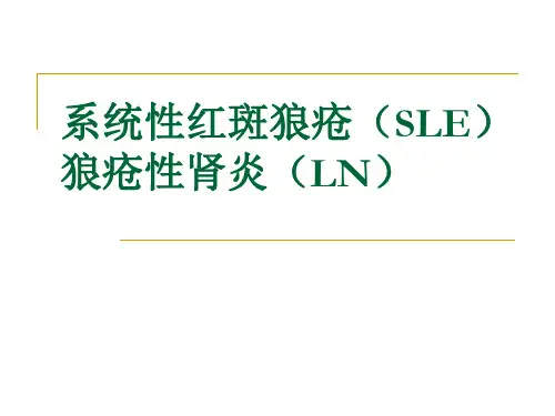 系统性红斑狼疮(SLE)狼疮性肾炎(LN)