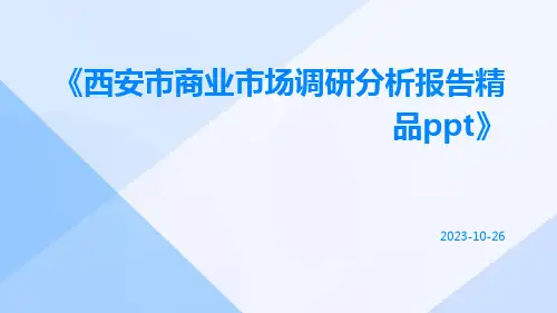 西安市商业市场调研分析报告精品ppt