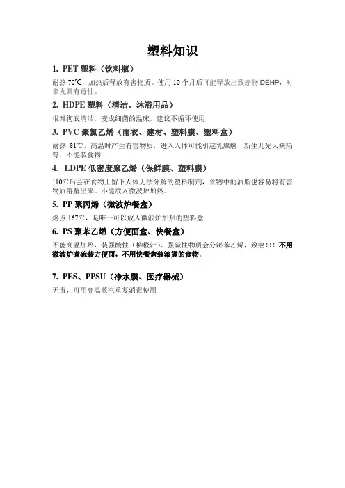 塑料知识