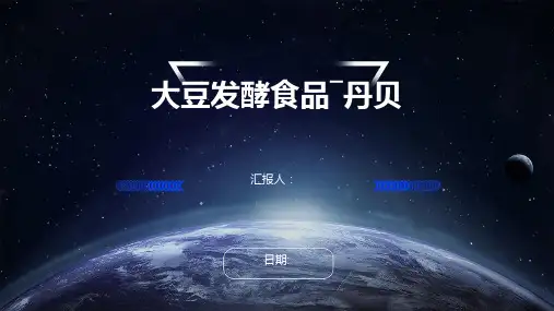 大豆发酵食品―丹贝