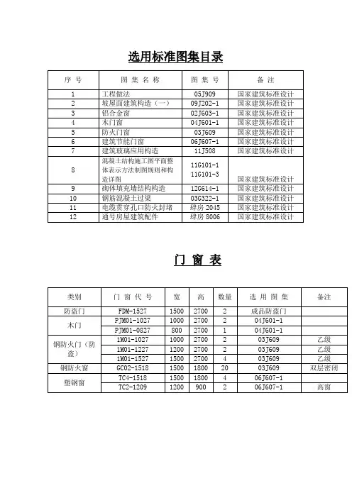 信号楼设计说明