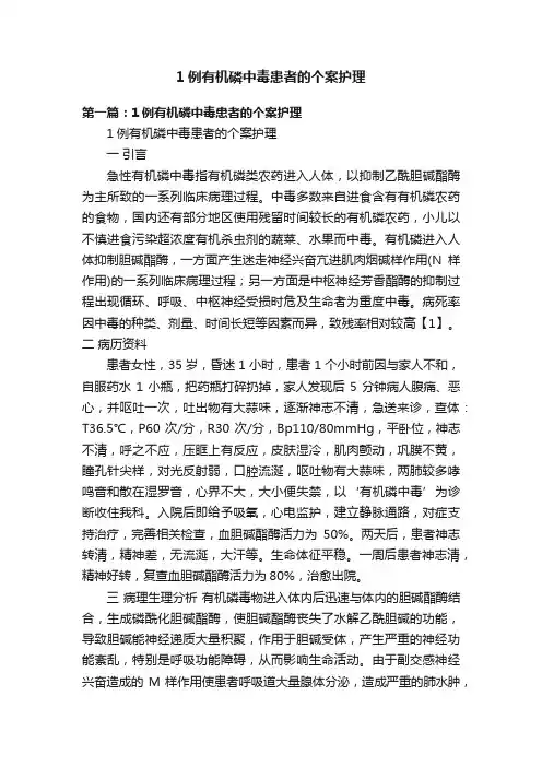 1例有机磷中毒患者的个案护理