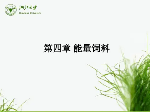 饲料学课件 第4章能量饲料