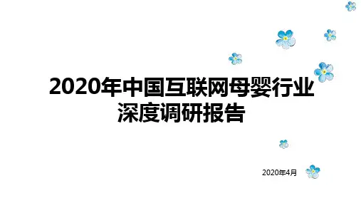 2020-2021年中国互联网母婴行业深度调研报告