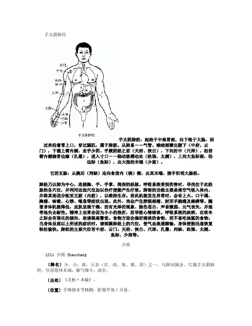 手太阴肺经_百度文库讲解