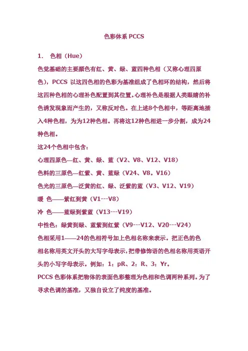 色彩体系PCCS