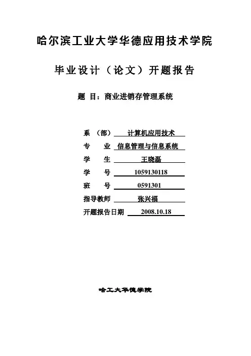 王晓磊开题报告