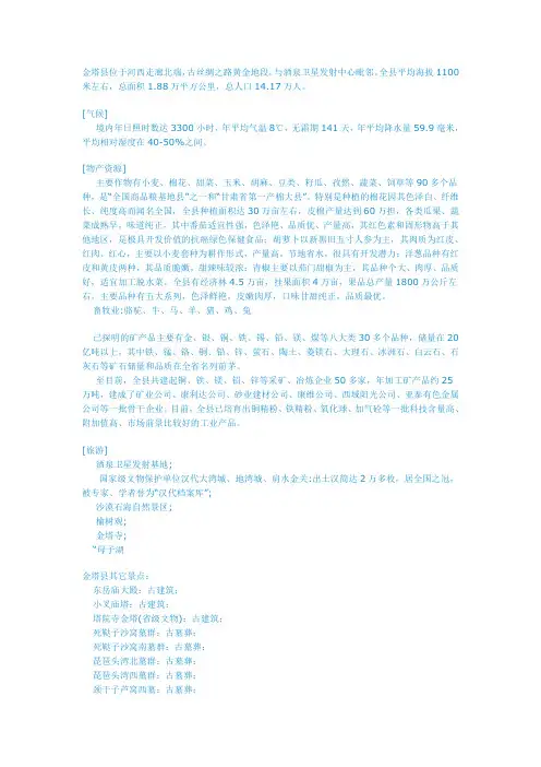 金塔文物