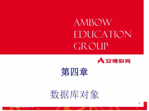 数据库对象课件