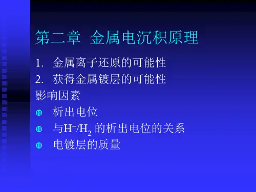 电沉积原理