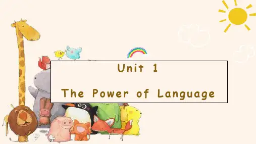 自考英语二Unit 1 The Power of Language