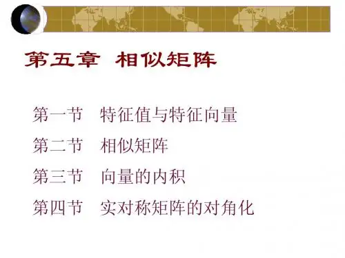 线性代数第五章 相似矩阵