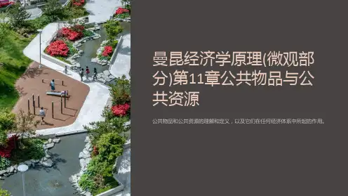 曼昆经济学原理(微观部分)第11章公共物品与公共资源